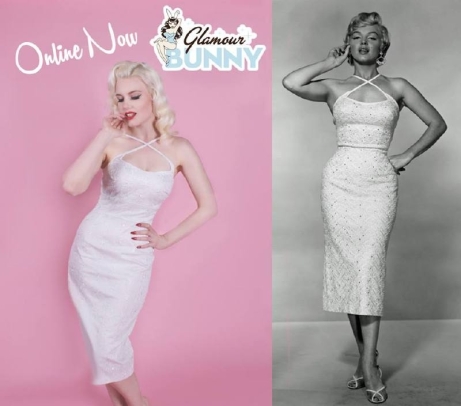 glamour bunny white marilyn